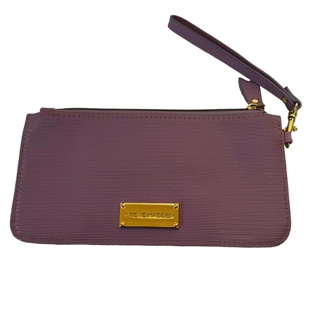 Steve Madden Wristlet Lavender with Gold Detail